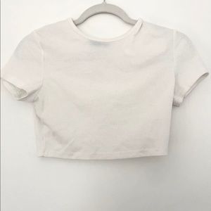 White Cropped T-Shirt